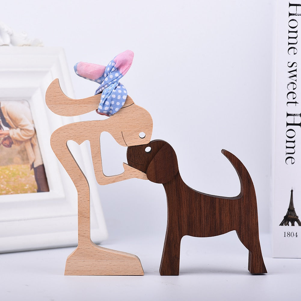 Sculptures en bois "Complices" Pegasus-square