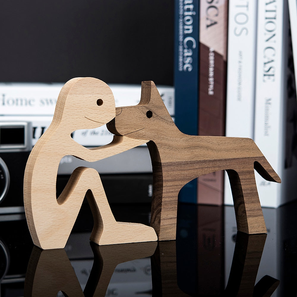 Sculptures en bois "Complices" Pegasus-square