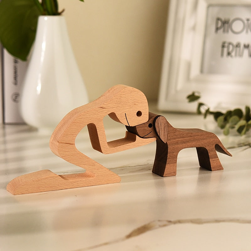 Sculptures en bois "Complices" Pegasus-square