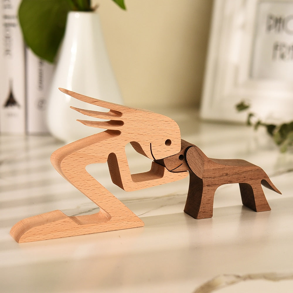 Sculptures en bois "Complices" Pegasus-square
