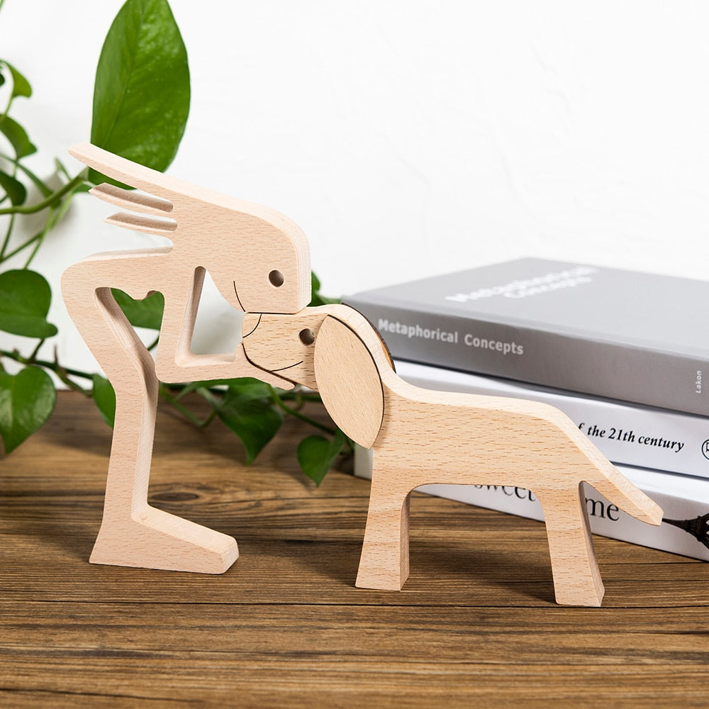 Sculptures en bois "Complices" Pegasus-square