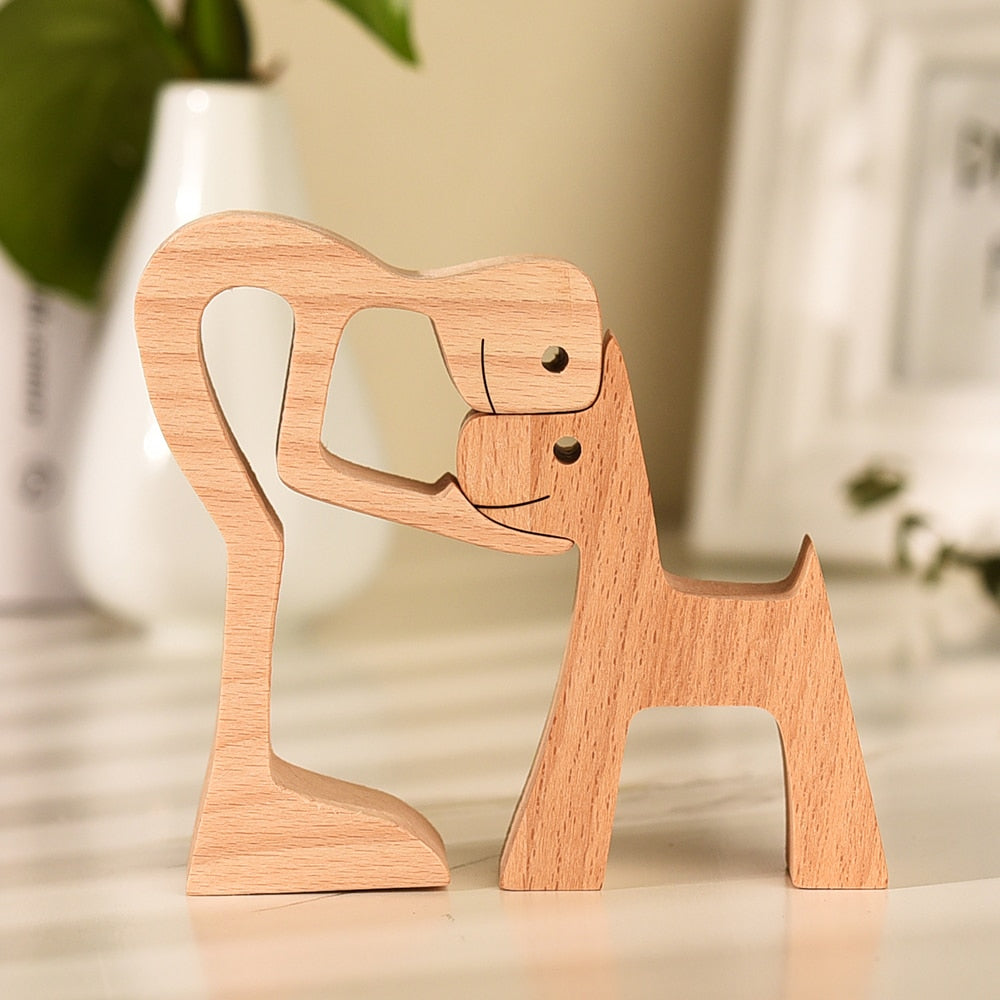 Sculptures en bois "Complices" Pegasus-square