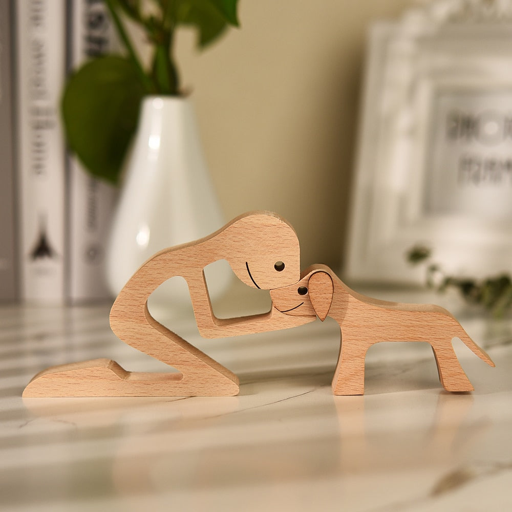 Sculptures en bois "Complices" Pegasus-square