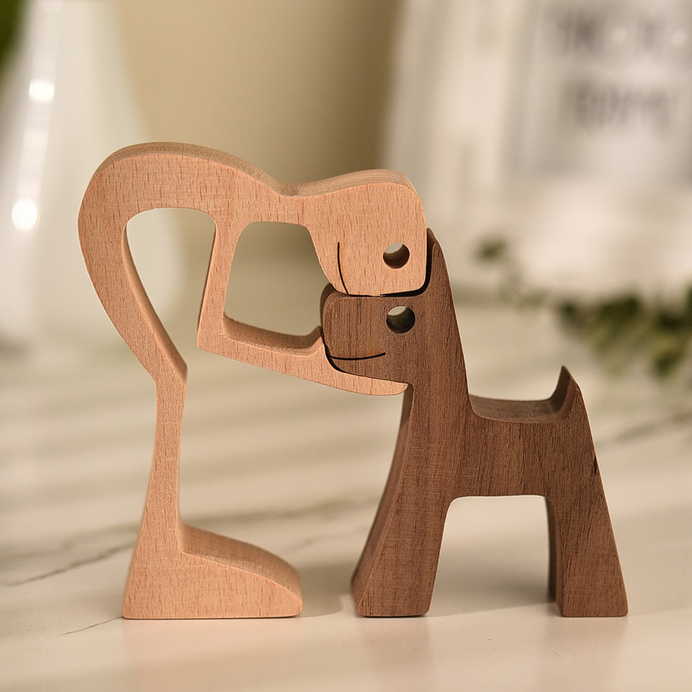 Sculptures en bois "Complices" Pegasus-square