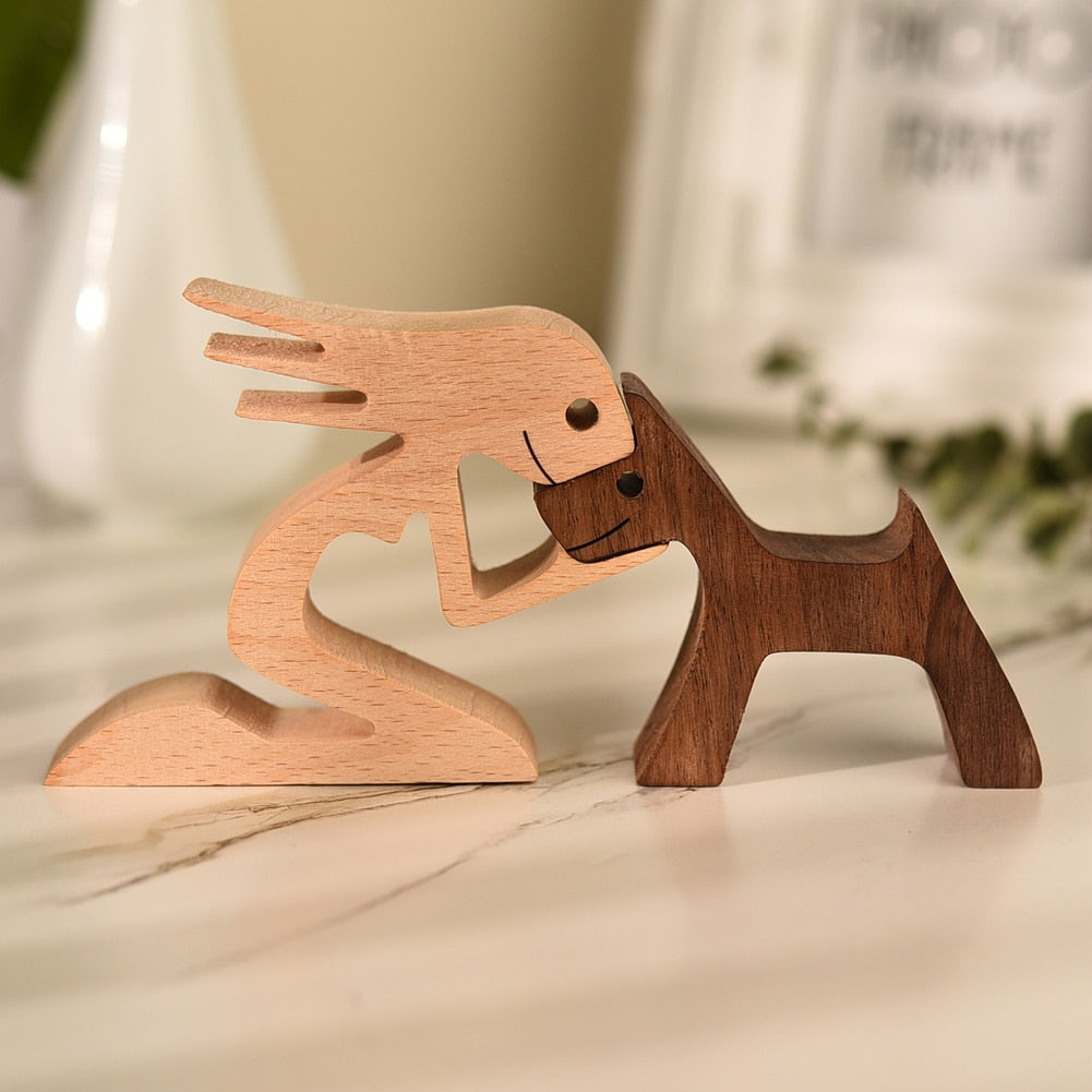 Sculptures en bois "Complices" Pegasus-square