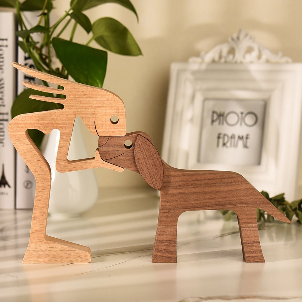 Sculptures en bois "Complices" Pegasus-square