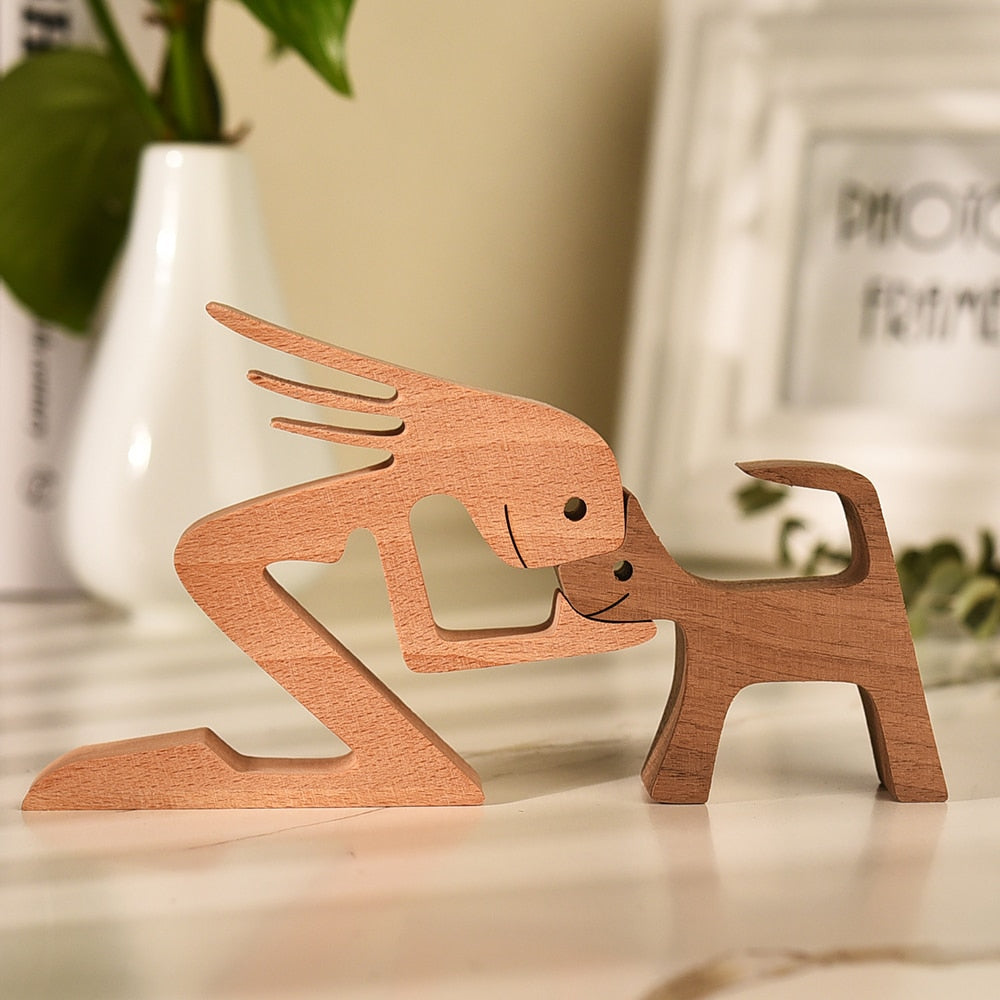 Sculptures en bois "Complices" Pegasus-square