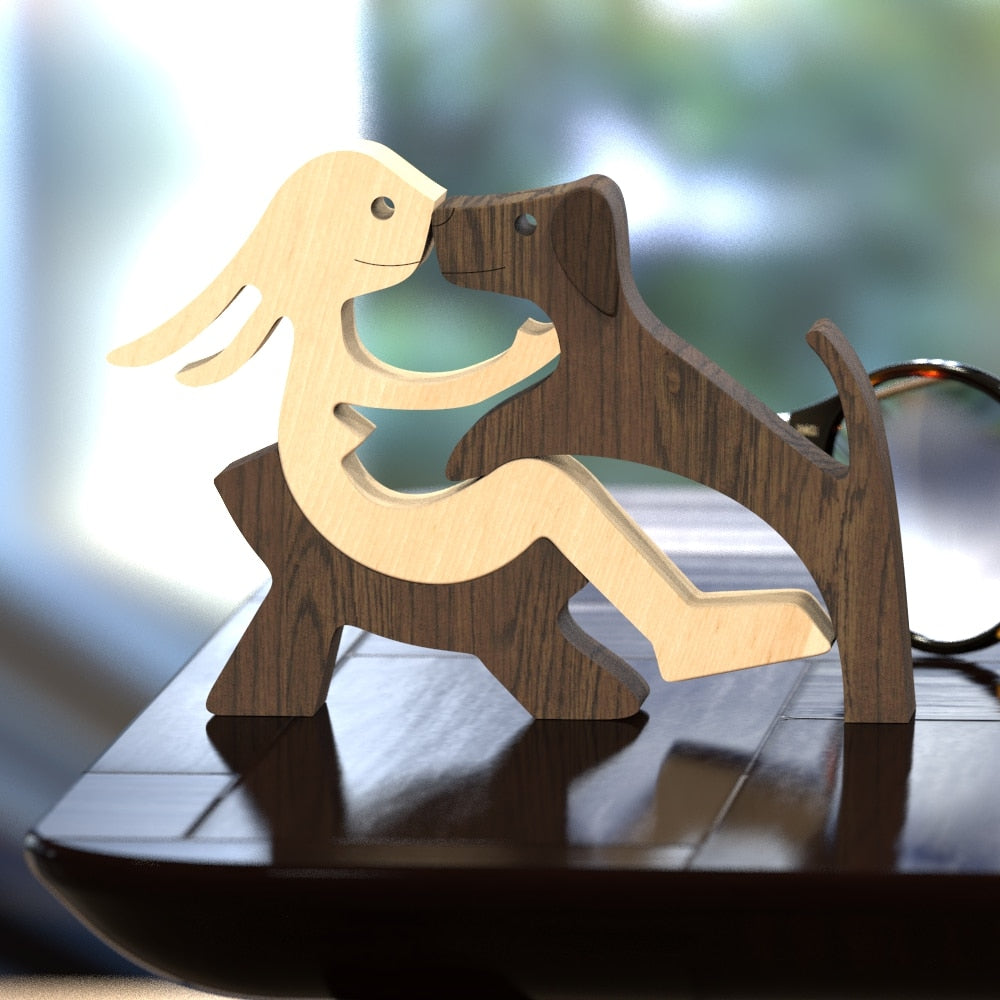 Sculptures en bois "Complices" Pegasus-square