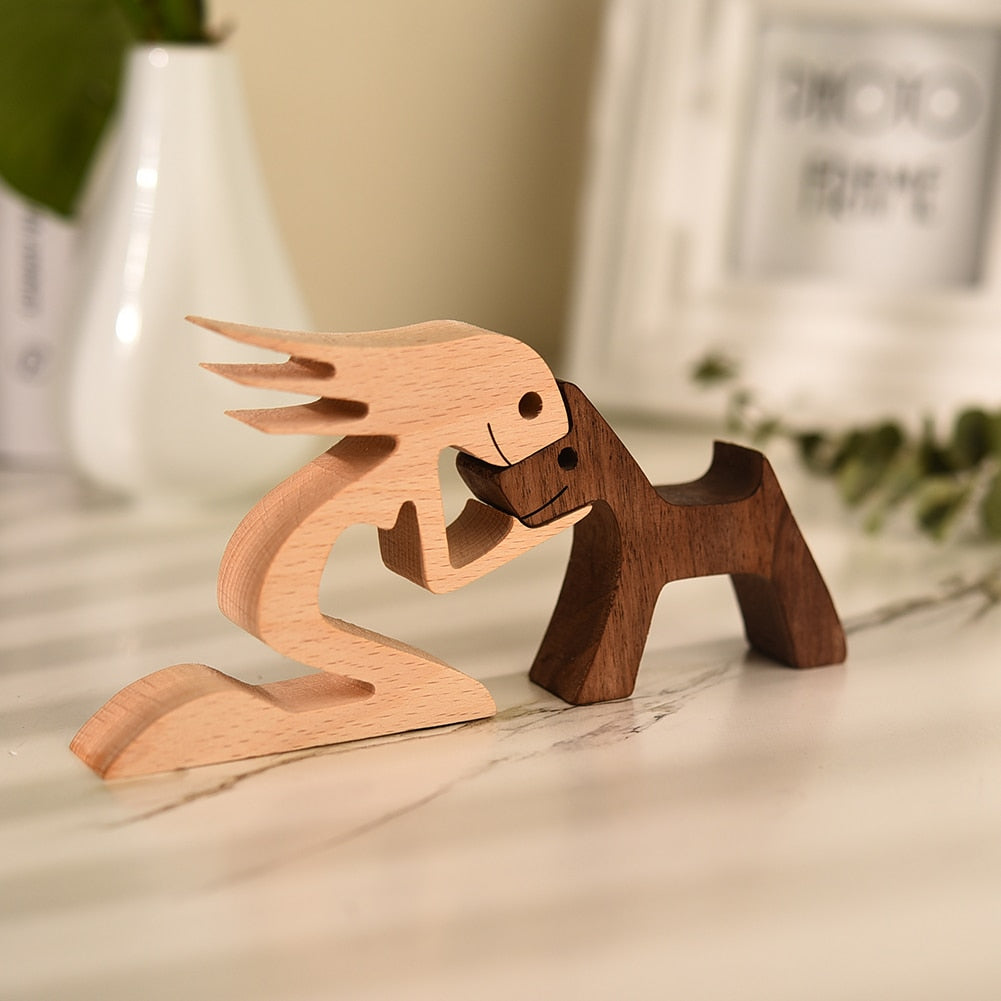 Sculptures en bois "Complices" Pegasus-square