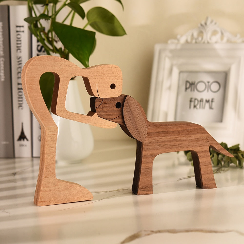 Sculptures en bois "Complices" Pegasus-square