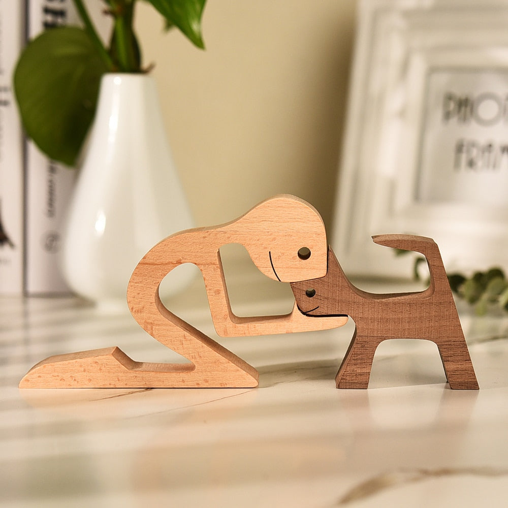 Sculptures en bois "Complices" Pegasus-square