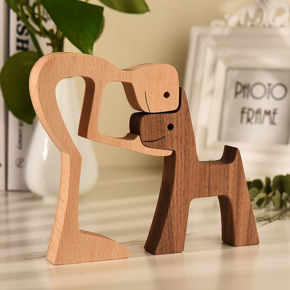 Sculptures en bois "Complices" Pegasus-square