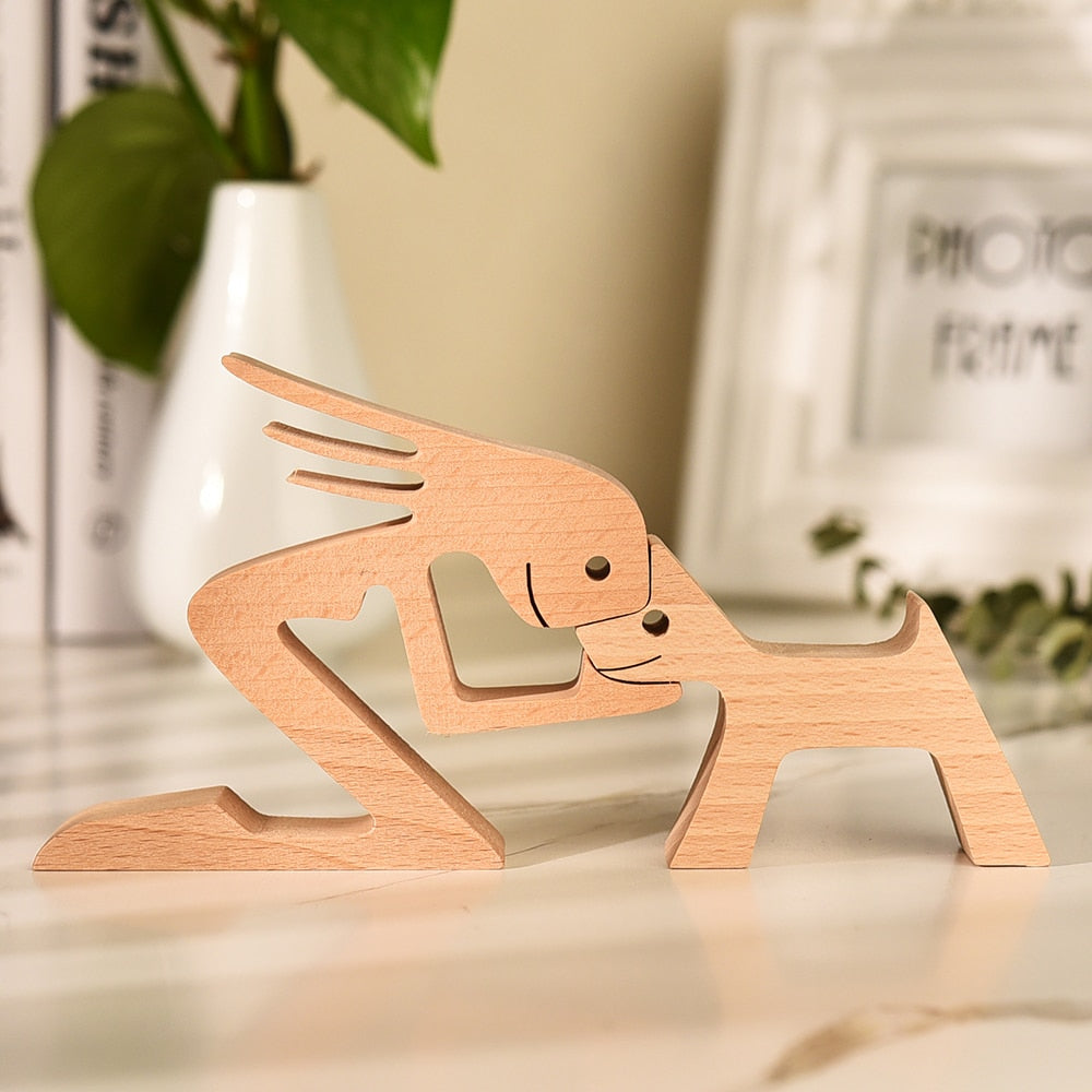 Sculptures en bois "Complices" Pegasus-square