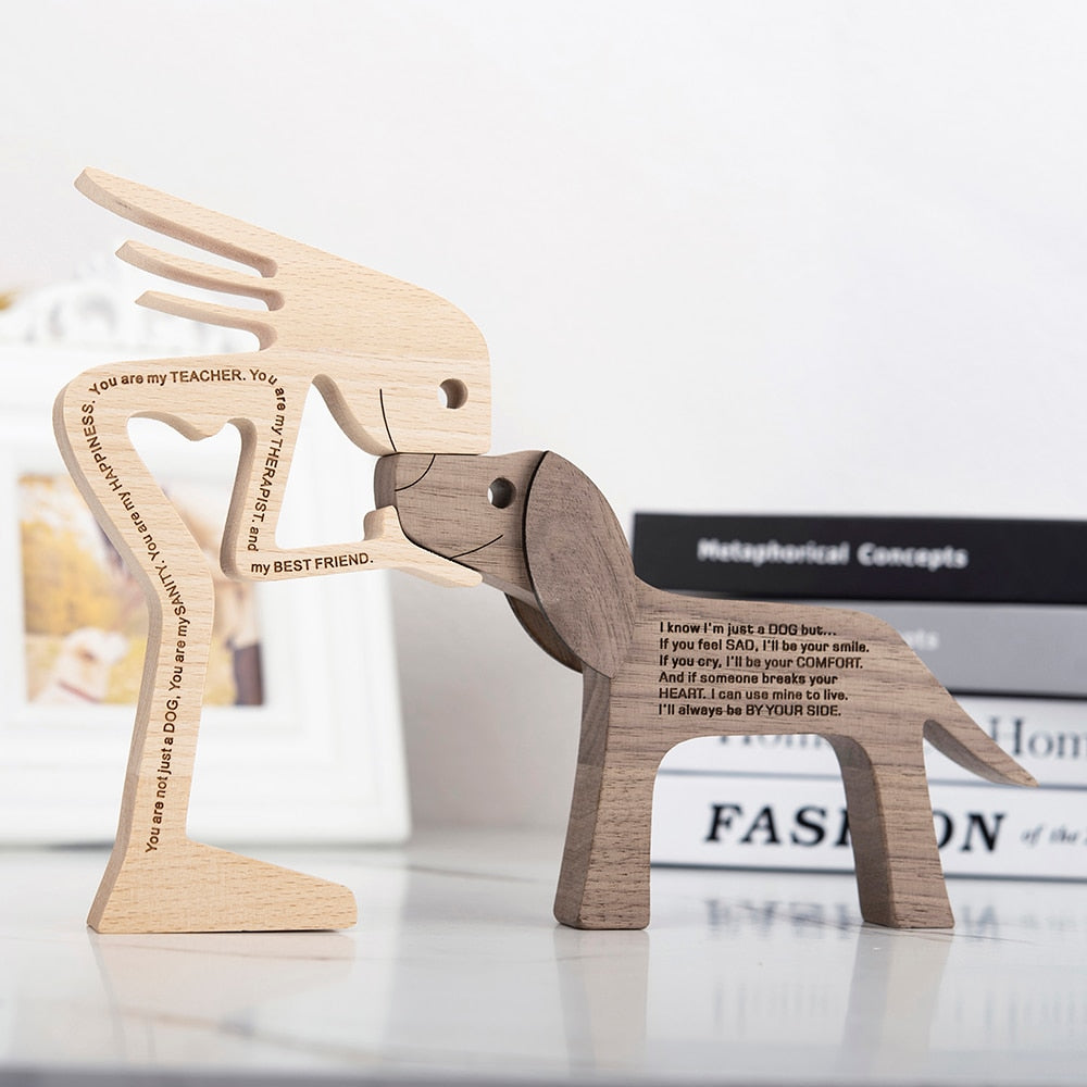 Sculptures en bois "Complices" Pegasus-square