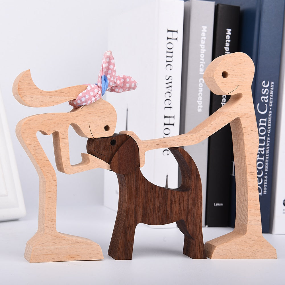 Sculptures en bois "Complices" Pegasus-square