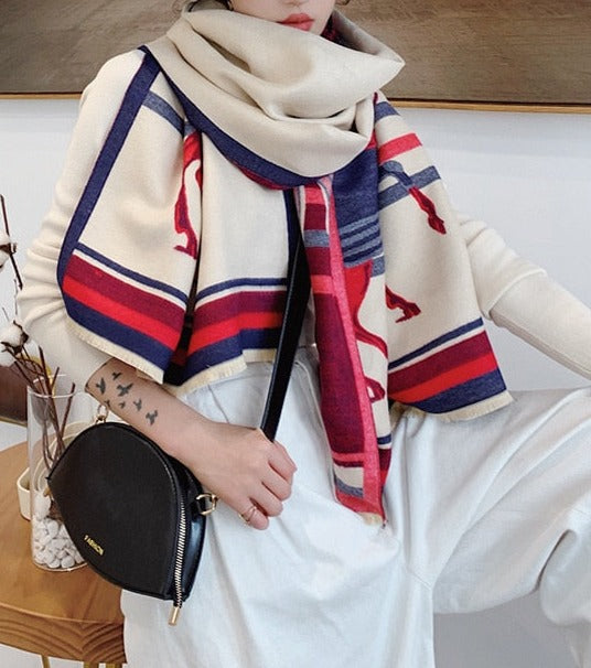 Grande Echarpe Cachemire "Pashmina" Pegasus-square