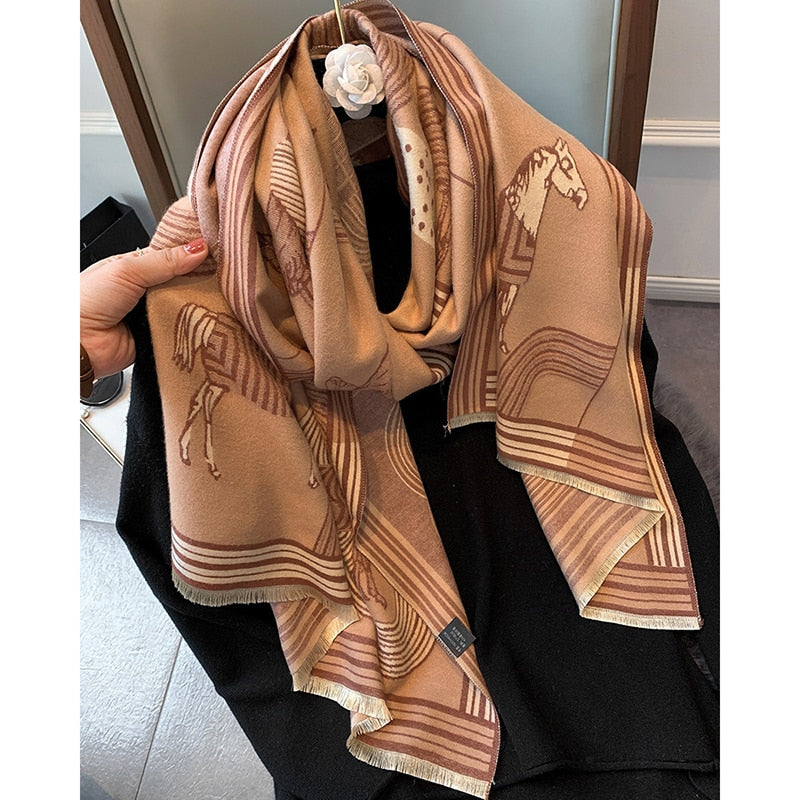 Grande Echarpe Cachemire "Pashmina" Pegasus-square
