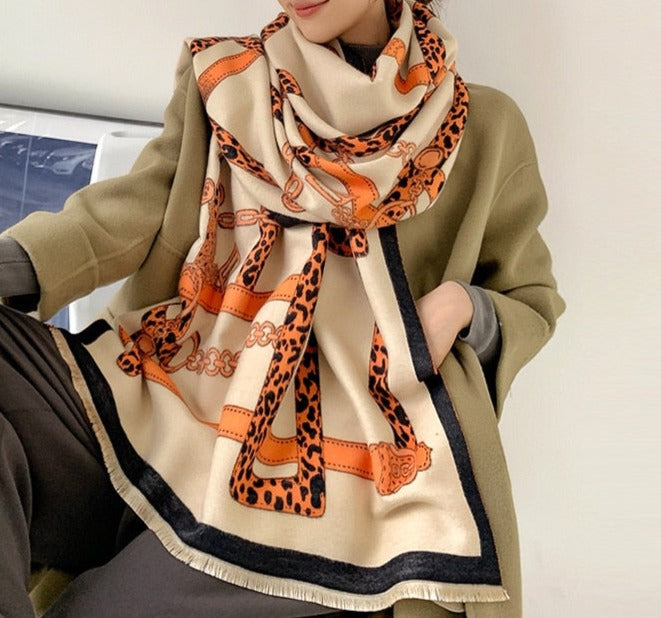 Grande Echarpe Cachemire "Pashmina" Pegasus-square