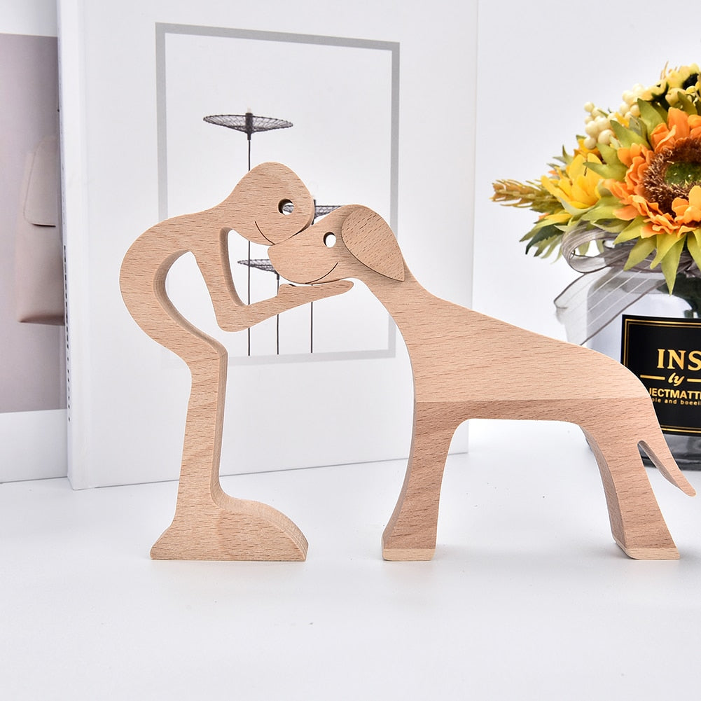 Sculptures en bois "Complices" Pegasus-square