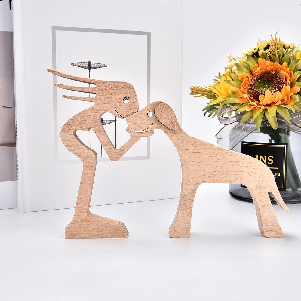 Sculptures en bois "Complices" Pegasus-square