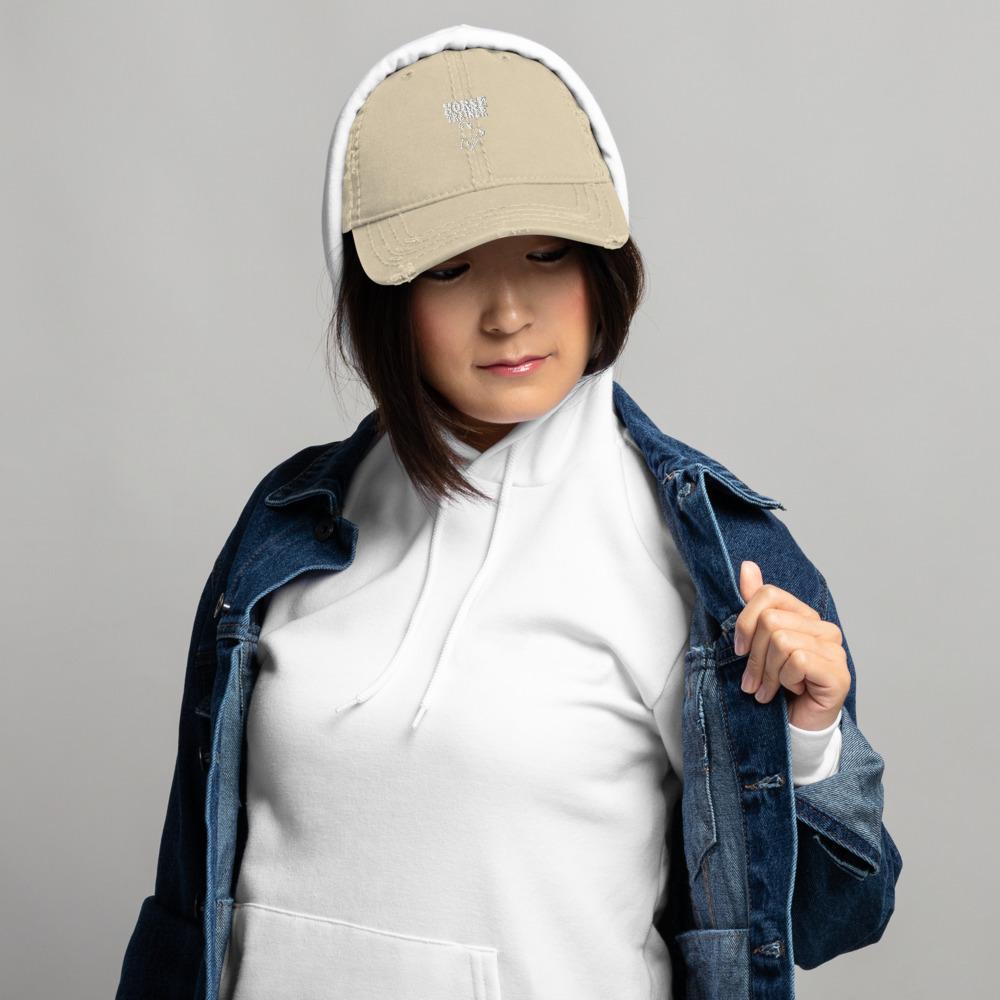 Casquette brodée HORSE TRAINER Effet Usé accessoire - Pegasus-square