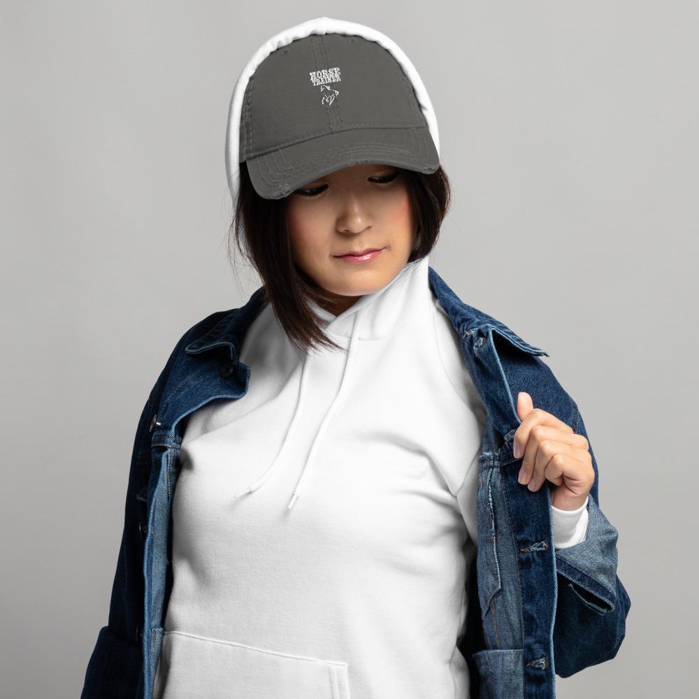 Casquette brodée HORSE TRAINER Effet Usé accessoire - Pegasus-square