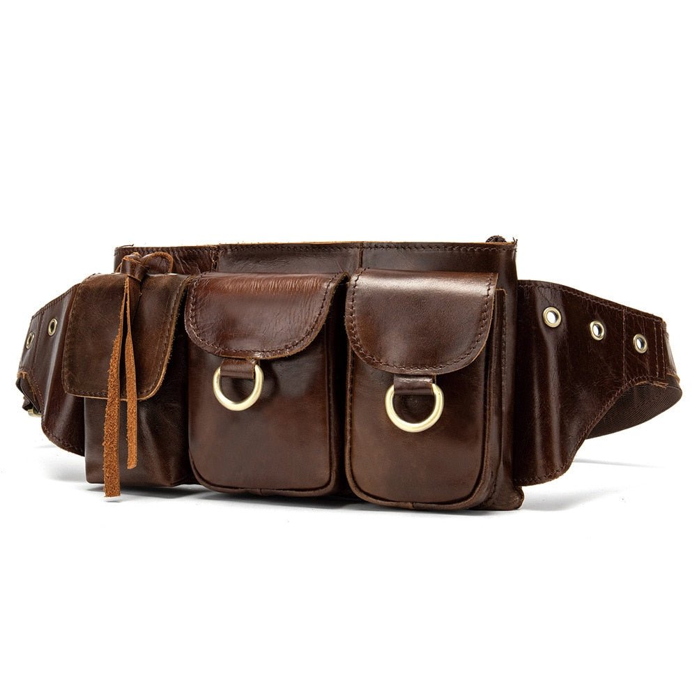 Ceinture Multipoches en cuir souple "Texane" - Pegasus-square