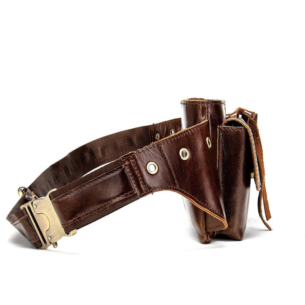 Ceinture Multipoches en cuir souple "Texane" - Pegasus-square
