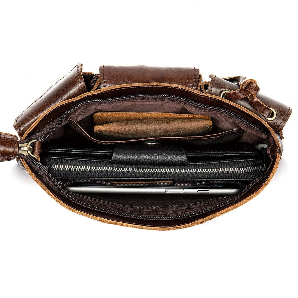 Ceinture Multipoches en cuir souple "Texane" - Pegasus-square