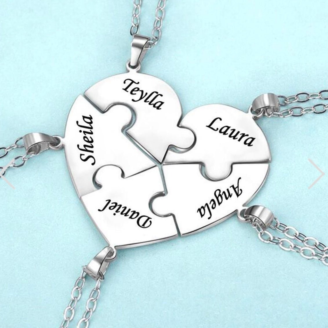 Collier personnalisé Coeur "Puzzle" - Pegasus-square