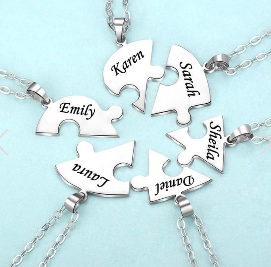 Collier personnalisé Coeur "Puzzle" - Pegasus-square