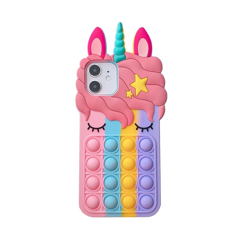 Coque de téléphone "Licorne" 3D Pop It - Pegasus-square