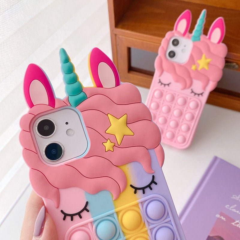 Coque de téléphone "Licorne" 3D Pop It - Pegasus-square