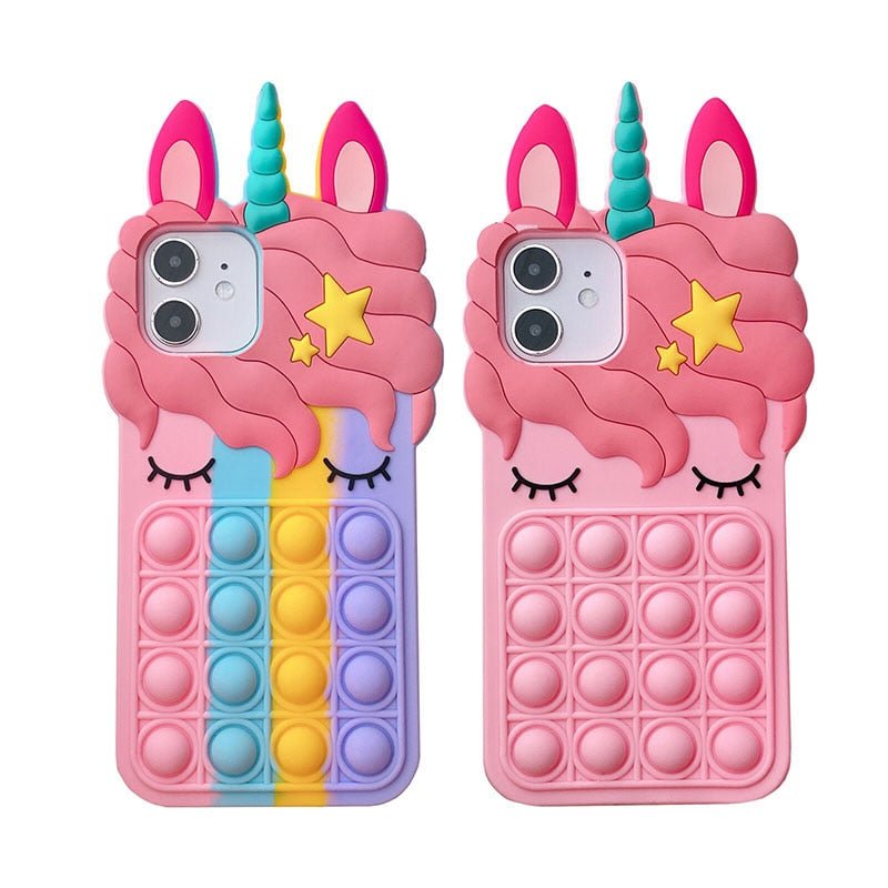 Coque de téléphone "Licorne" 3D Pop It - Pegasus-square