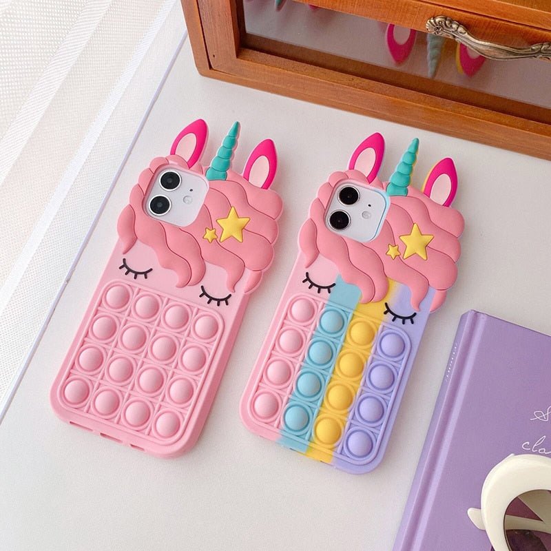 Coque de téléphone "Licorne" 3D Pop It - Pegasus-square