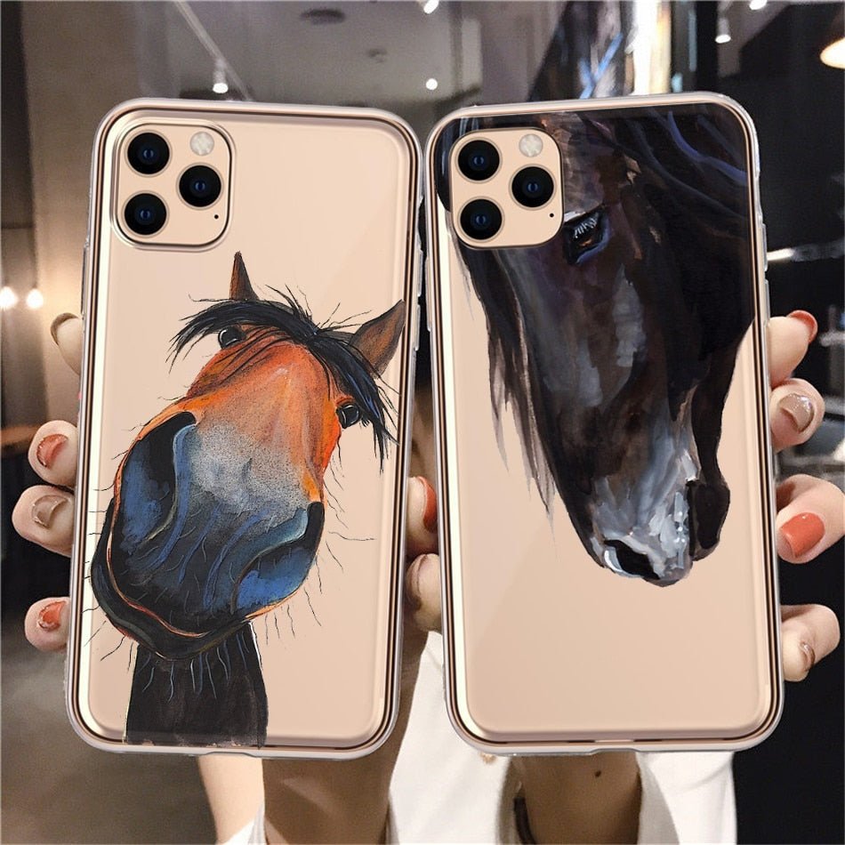 Coques d 'IPhone souples Jolis Designs de Chevaux - Pegasus-square