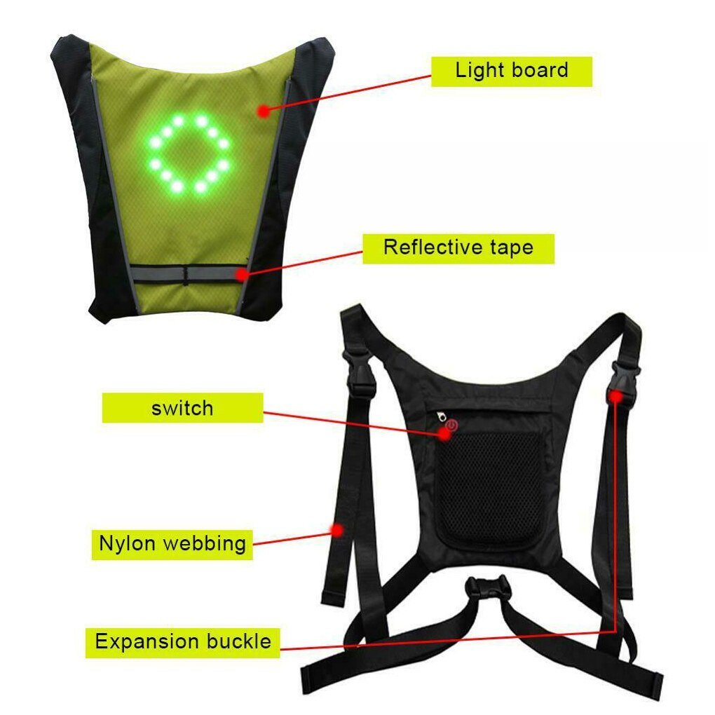 Gilet signalétique lumineux de Sécurité - Pegasus-square
