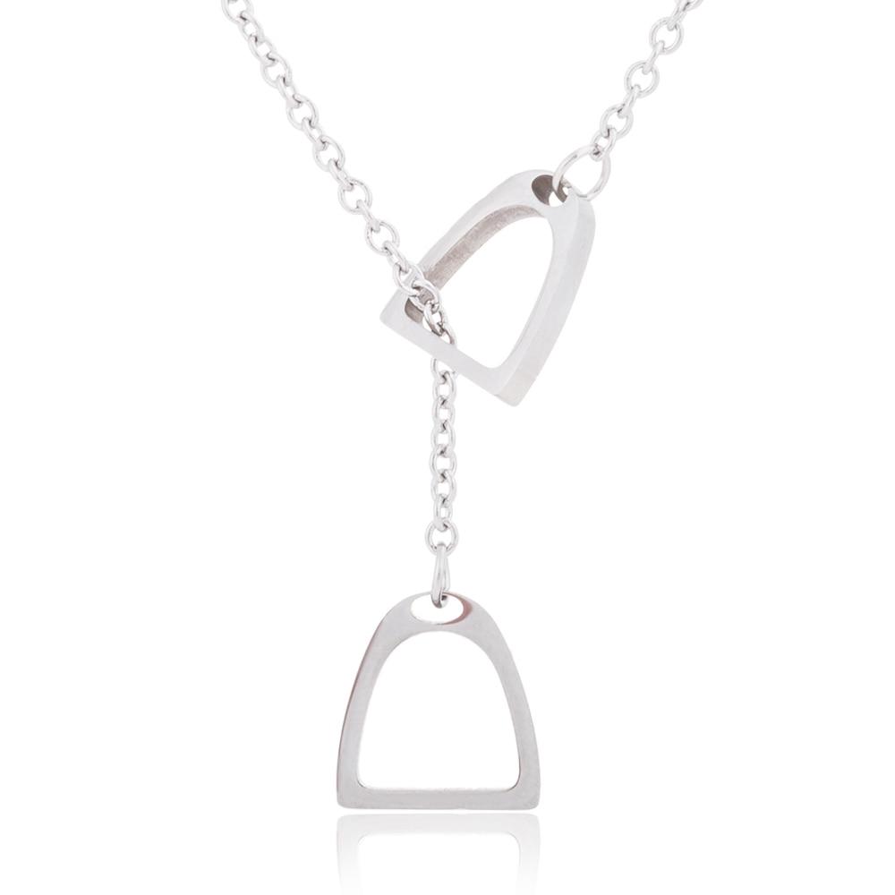 Pendentif Chance Etrier Cheval disponible en Gold, Silver et Pink. - Pegasus-square