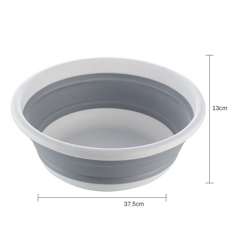 Seau et Bassine pliants rétractables en plastique "Accordéon" - Pegasus-square