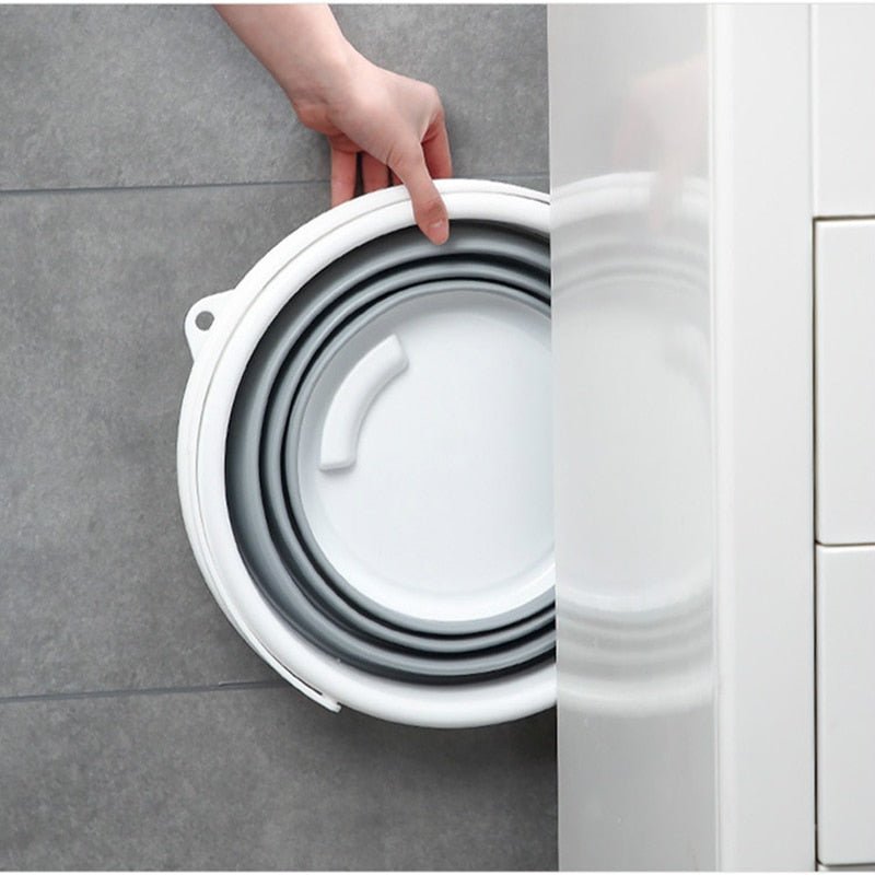 Seau et Bassine pliants rétractables en plastique "Accordéon" - Pegasus-square