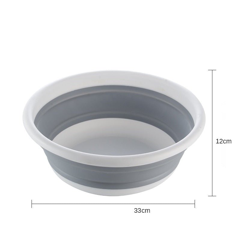 Seau et Bassine pliants rétractables en plastique "Accordéon" - Pegasus-square