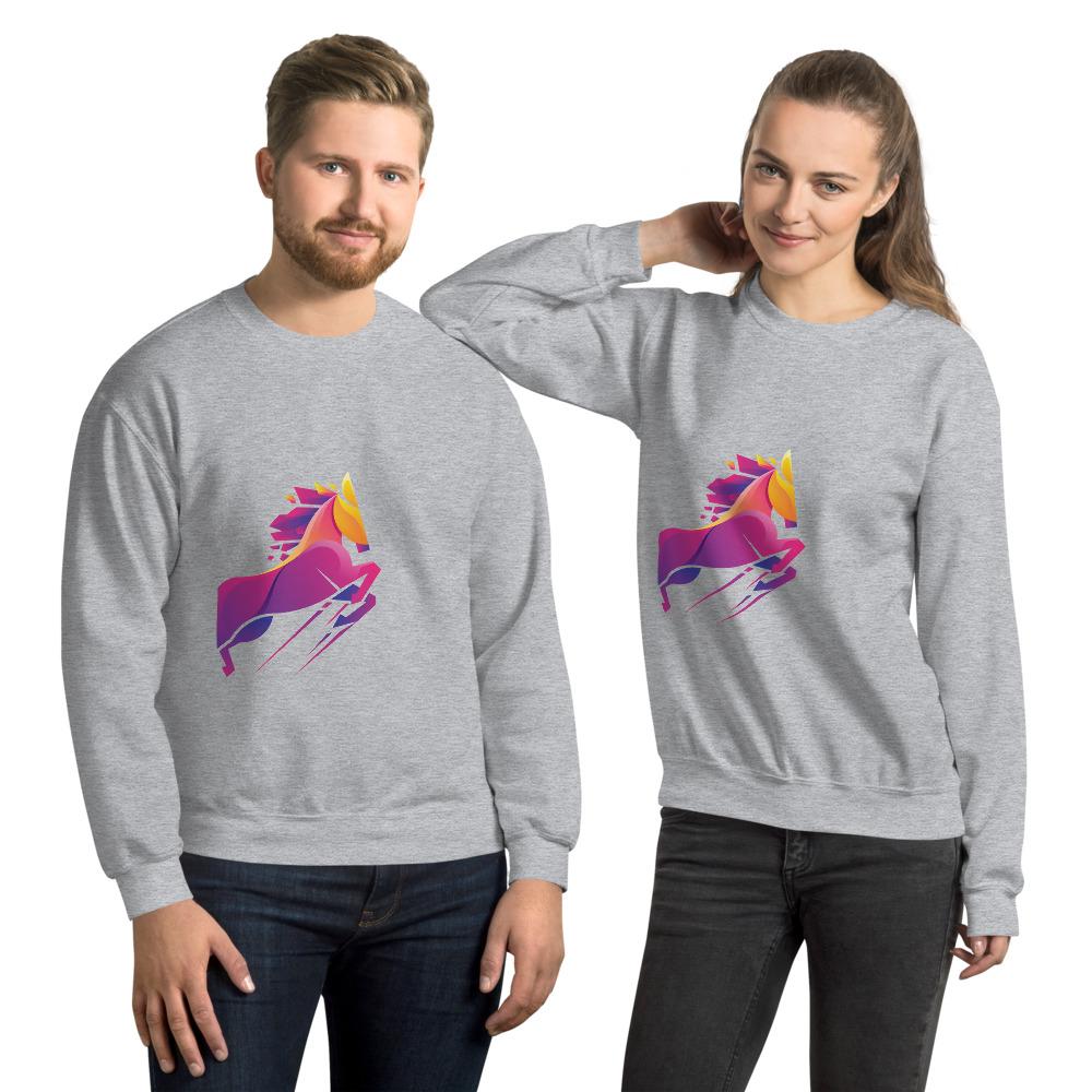 Sweat shirt Col Rond Cheval Vaillant - Pegasus-square