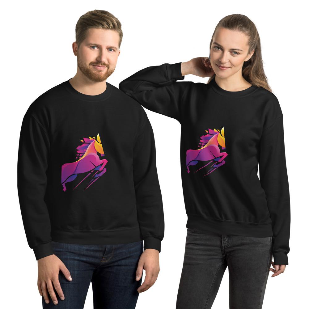 Sweat shirt Col Rond Cheval Vaillant - Pegasus-square