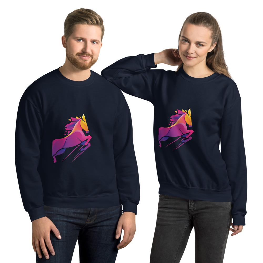 Sweat shirt Col Rond Cheval Vaillant - Pegasus-square