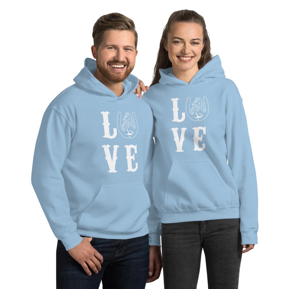 Sweat shirt Love à capuche - Pegasus-square