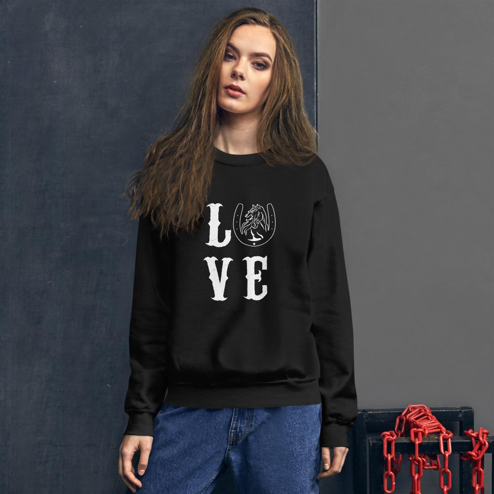 Sweat shirt Love à Col Rond - Pegasus-square