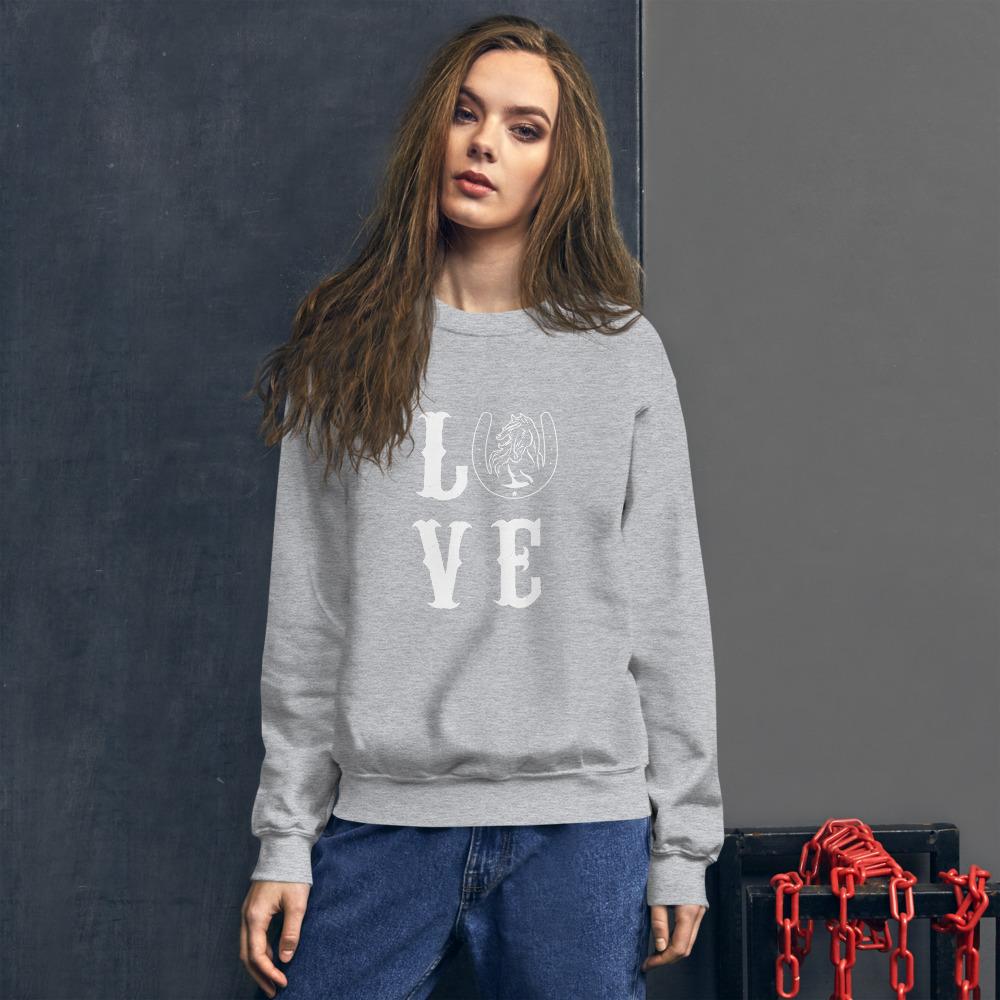 Sweat shirt Love à Col Rond - Pegasus-square