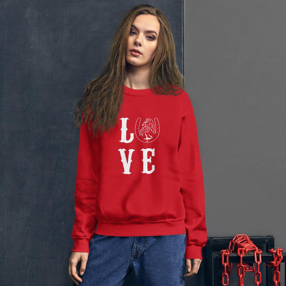 Sweat shirt Love à Col Rond - Pegasus-square