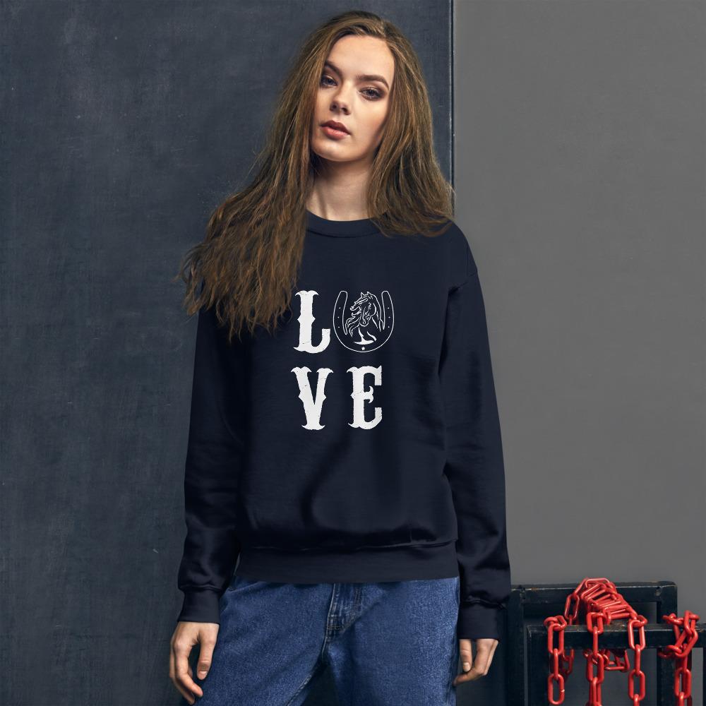 Sweat shirt Love à Col Rond - Pegasus-square