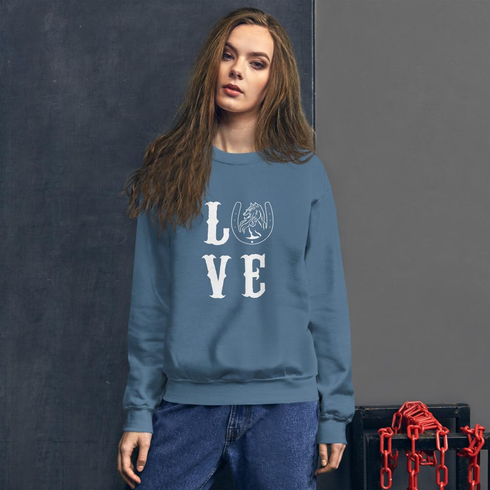 Sweat shirt Love à Col Rond - Pegasus-square